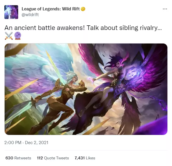 Kayle and Morgana Key Art Tweet